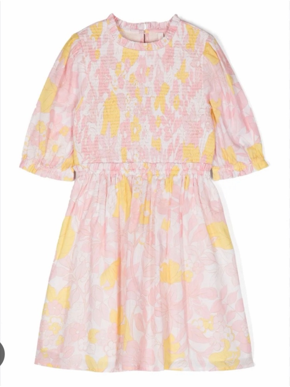 ZIMMERMANN
Kids' Pop Floral-print
Smocked Dress In Pink